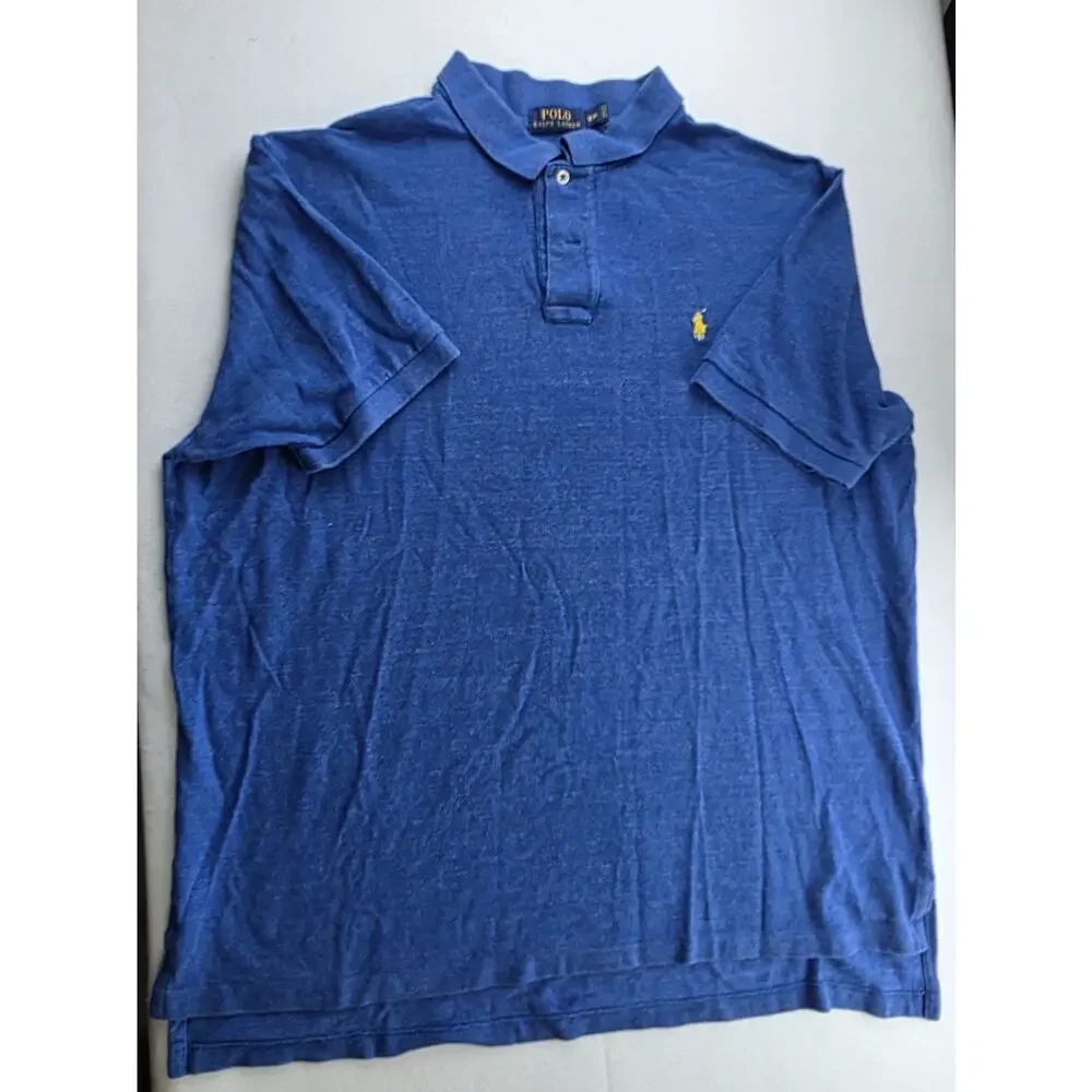 Polo Ralph Lauren Mens Casual Blue Polo Size XXL